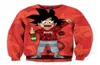 Sublimation Stampa 3D Swaged Goku Crewneck Fonette di abbigliamento su misura Plus Size 173107524920