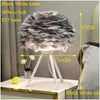 Lâmpadas de mesa Lâmpada moderna Led Feather Cloud Lampshade Decor de mesa de iluminação interna de equipamento de cama de cama de cama LIVRO ESTUDO NOITE DR DR DH4PZ