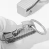 Chaves de alta qualidade 304 aço inoxidável anel de anel -chave anel de cadeia masculina Personalidade de cinto vintage Chave -pingente de desgaste criativo Presente pendente