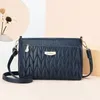 Shoulder Bags Women Fashion 3 Spaces Trend Crossbody Messenger Korea Mini Purse Luxury Design Faux Leather