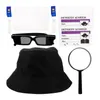 Party Decoration 1 Set Detective Cosplay Hat vergrotende lensglazen doen alsof spelen rekwisieten