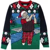 Herrtröjor The Ugly Sweater Co. Mens Sports Golf Christmas for Holiday Fun Design Snug Fit Betath Crewneck Drop Delivery Appa Dhzcu