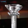 Titulares de vela European Crystal Table Iluminação Decoração