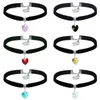 Hänge halsband 6st retro vintage gotisk chocker harajuku kärlek hjärt chokers goth svart