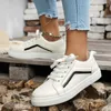 Casual Shoes Spring Splicing Mixed Colour Platform Single Ladies Flat Bottom Lace-up Plate Zapatos Mujer 2024 Tendencia