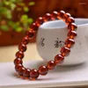 Link Bracelets 8MM Natural Garnet Bracelet Crystal Reiki Healing Stone Fashion Jewelry Holiday Gifts For Women 1PCS