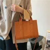 Designern märkta läderväskor säljer kvinnor på 75% rabatt Totebag Womens väska stor kapacitet pendlare en axel fashionabla textur crossbody handväska