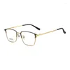 Sunglasses Frames 56-17-145 Large Frame Glasses Pure Titanium Men's Optical Prescription Custom Eyebrow Full Retro Square