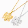 Chains Shamty Albania Eagle hanger kettingen ketting voor mannen vrouwen zilveren kleur goud Albanese sieraden etnische Kosovo