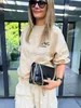 Felpa con cappuccio da donna Lettera stampata per le felpe stampate per donne Pullover in moda sciolta 2023 Fedetta femminile primaverile