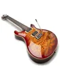 Sällsynt anpassning 24 Reed Smith Guitar 2008 Tiger Flame Maple Top Vintage Burs 57 Electric Guitar Abalone Flower Inlay Natural Mahogany7702278