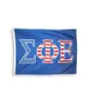 Sigma Phi Epsilon USA Flagge 3x5 Fuß Doppelgenähte hochwertige Fabrik Liefern Sie Polyester direkt mit Messing -Grommets2157934