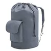 Laundry Bags Canvas Backpack Large Bag With Straps Duffle Laundromat For Dorm Room Apartment Camping