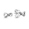 Stud Earrings Two-color Love Heart For Woman Classic Women's 2024 Trend Luxury Party Jewelry 32 Style Special Offer