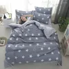 寝具セットJuegos de Cama Estrellas Grises Para nios Funda almohada a rayas edredn sbana geomtrica