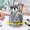 Storage Boxes Compact Makeup Brush Solution 360 Rotating Box Holder Organizer For Home Bedroom Desk