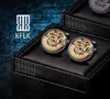 KFLK Jewelry Shirts Cuff links for Mens Brand Watch Movement Mechanical Big Cufflinks Button Male High Quality Guests Automatic Ti5897562