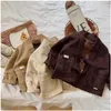 재킷 소년 어린이 의류 의류 아기 유아 소년 옷 긴 소매 가을 캐주얼 재킷 코트 어린이 느슨한 탑 배달 아이 OTE51