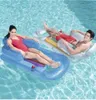 Matelas aérien gonflable rangée flottante 157x89cm piscine flotte salon de lit de lit de couchage pour la baignade des tubes de sport en eau de plage6746553