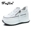 Scarpe casual Fujin 2024 8 cm Genuina Leather Women Platform Sneakers Sneaker Spring Autunno Hidden Hidden Zapatillas Mujer