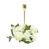 装飾的な花20cmリースリングキャンドルテーブルのための人工バラの花