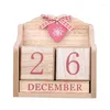 Decorative Figurines Coloffice 1PC Furnishing Calendar Wood Desktop European Learning Periodic Planner Table Stationery