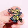 Personagens de jogos de garotos enamel pin jogo de filme citações de filme de infância Broche Broche Cute