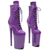 Танцевальная обувь Laijianjinxia 23см/9 -дюймовая замшевая платформа для женской платформы высокие каблуки