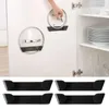 Cuisine Storage Moonbiffy Pot Rack Mur Moupté sans poinçonnage Habilleur d'organisateur de couvercle de porte-couvercle auto-adhésif