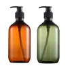 Liquid Soap Dispenser ML Badkamer Dispensers Amber Shampoo Air Lotion Container Persschuimfles voor badgel en cosmetica