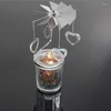 Держатели свечей ротари -держатель металлический вращающийся чайный чайная чашка романтическое украшение свечи