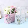 Geschenkverpackung tragbarer Blumenbox Klappbares Papier Handy Bag Hochzeit Rose Party Verpackung für Candy Corte Geburtstag