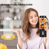 Juicers 530ml elétrico portátil doméstico doméstico USB Máquina de suco recarregável Máquina de liquidificador de mini -espremedor de suculenta de plástico abdom