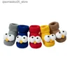 Детские носки Новый зимний мультфильм Big Eyed Baby Nocks Пол против Slip Baby Foot Socks Q240413