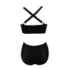 Menas de banho feminina Push up Bikinis Halter Swimsuith Mulheres da cintura alta fêmea Bathing Swimming Swim Bathers Beachwear Ladies