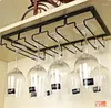 Krokar vinglashållare Bartender Stemware Hanging Rack Under Cabinet Organizer Glass Goblet Iron Bar Tool