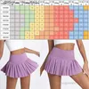 Short féminin Lu lemen Femmes Cloud Safe Hide Hide Tennis jupes xsxxl Running Pleed Foliness Yoga Pantskirt Sexy Outdoor C240413