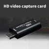 Hubs 4K HDTV Mini Video Capture Card USB 3.0 USB2.0 compatible Grabber Recorder For Game DVD Camcorder Camera Recording Live Streaming