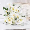 Flores decorativas de hidrangeias simuladas Artificial Bouquet Diy Diy Wedding Flower Flower Material Material Decoração Falsa