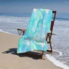 Serviette vague abstraite texture serviettes de plage piscine grand sable sans sable microfibre rapide sèche de bain léger nager