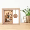 Ramar Pet Po Frame Wood Rotatable Double-Sided Wood för 4x6-tums Desktop Display med hund