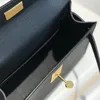 10A Specchio Designer di qualità Mini Bota Borsa personalizzabile fatta a mano da 19 cm Mini Epsom Handbag Borsa nera Luxury Croce Croce Cancella per spalla Cint