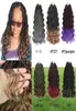 Lans da 14 pollici all'uncinetto senegalese peli viola ombre intrecciate onde per capelli finali sintetici Nuovo stile Treccia sottili all'uncinetto sottile Jumbo Bund4953729