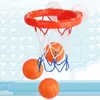 Bath Toys Kids Dusch Shooting Basket Game Bathtub Toys Badrum Mini Sucker Basket Ball Pool Spädbarn Baby Bath Gifts Sport Toys 240413