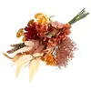 装飾的な花感謝祭のブーケローズ植物偽の花の装飾シミュレーション人工パーティーレイアウト非織物のベビーブーケ