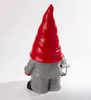 Dekoratif figürinler Led Yüzü olmayan Gnome Light Noel Dekorasyonu Cüce Reçine Noel Baba Süs heykel Mutlu Yıl Çelenk Figürü