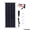 Panneaux solaires flexibles 300W Panneau 12V Chargeur de batterie Double USB avec cellules de contrôleur 10A-60A