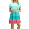 Casual Dresses Evening Women Summer Short Sleeve T Shirt för 2024 Bröllopsgäst