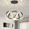 Candeliers modernos Luzes pendentes de brilho LED para refeições Luminária de luminárias de teto de moda de moda Luminárias de decoração de decoração