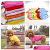 Dog Apparel Pet Clothes Fashion Cotton Vest Winter Warm Dogs Coat Teddy Cute Trendy Sweatshirt Outerwears Drop Delivery Home Garden Su Dh2Hv